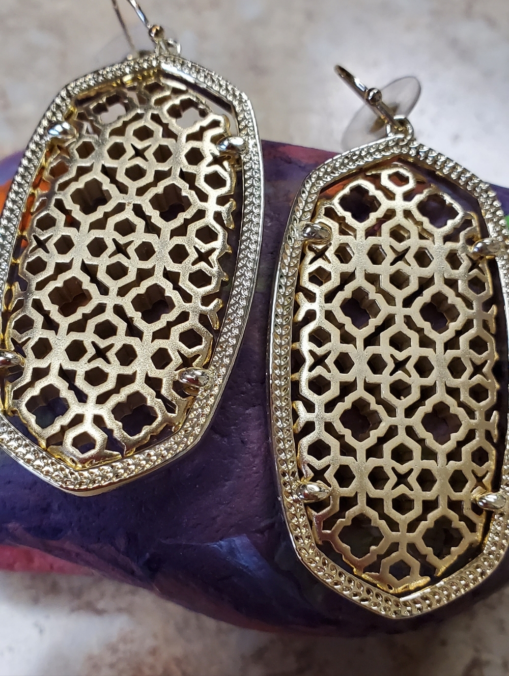 Kendra Scott Gold-tone Kendra Big Oval Earrings
